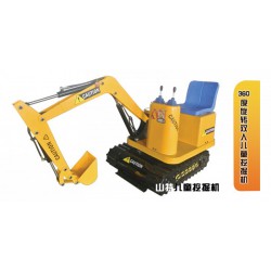 專業(yè)定做兒童挖掘機：360度旋轉(zhuǎn)雙人兒童挖掘機價位