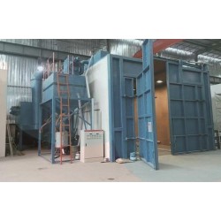 供應全自動封閉式大型工業噴砂房